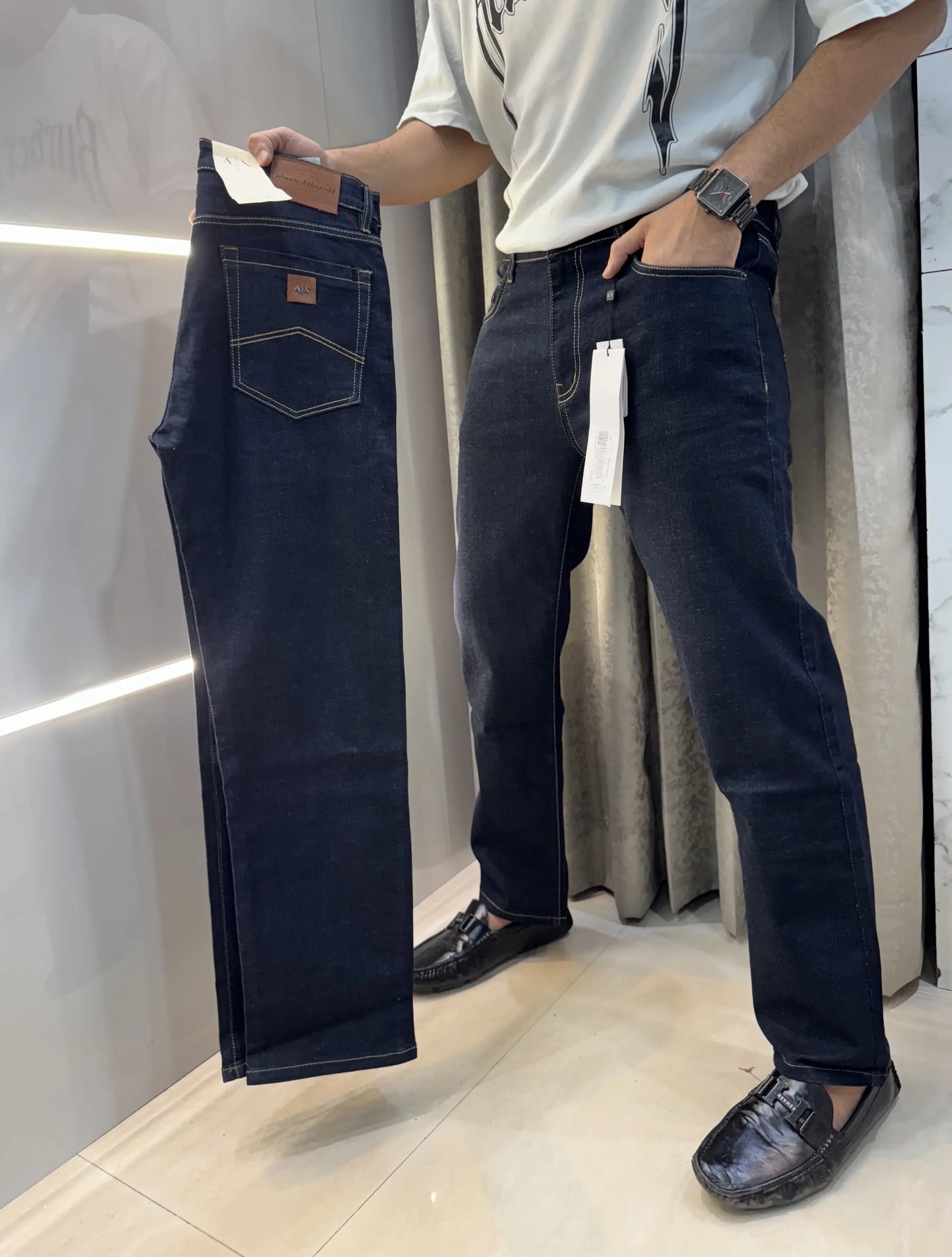 Arman i EXchange Navy Blue Raw Wash Imported Denim