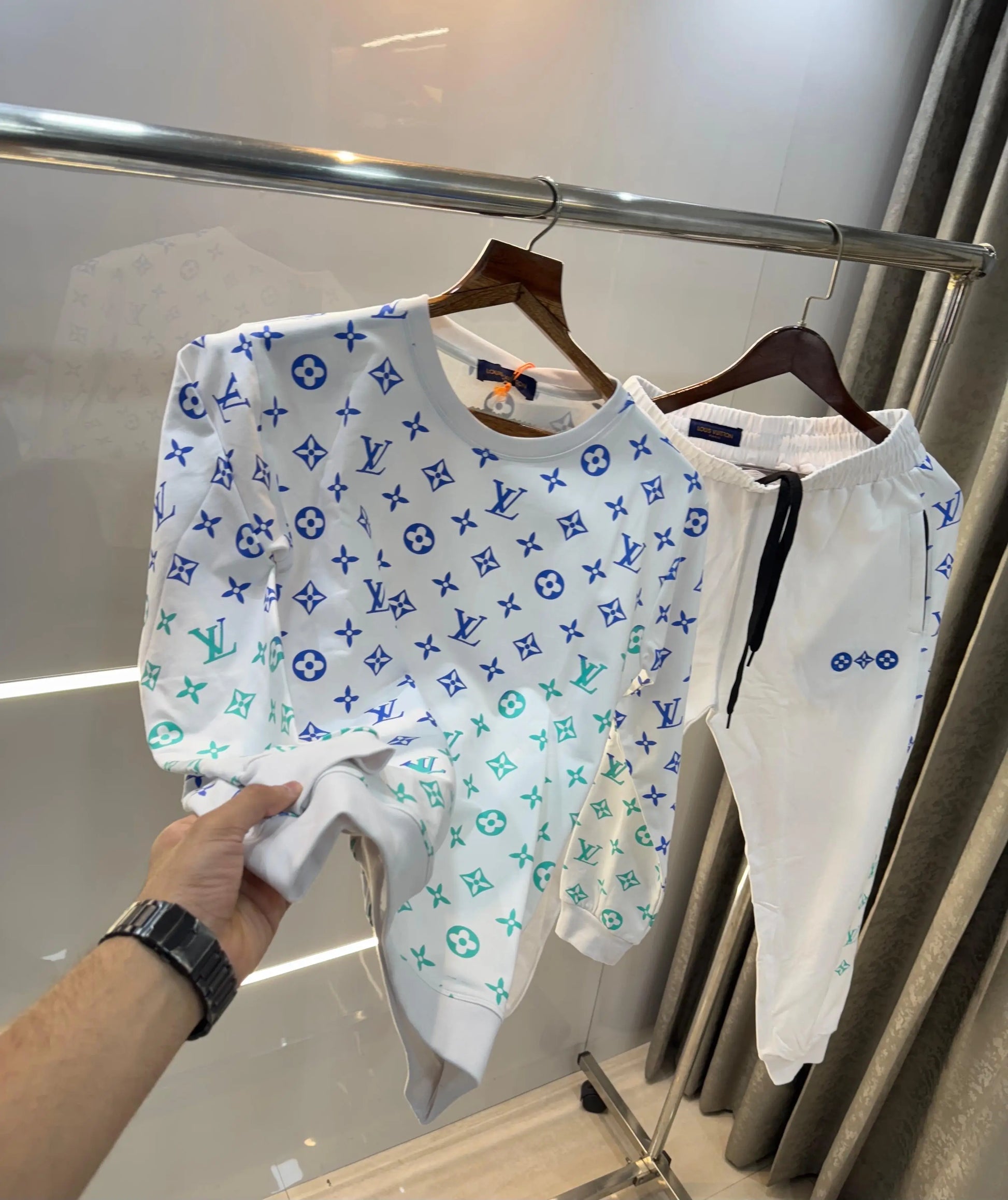 Loui s vuitton White Monogr Imported Premium Tracksuit