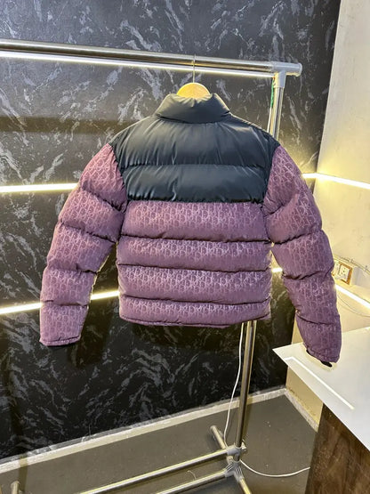 Christian Dio_r premium puffer jacket Maroon