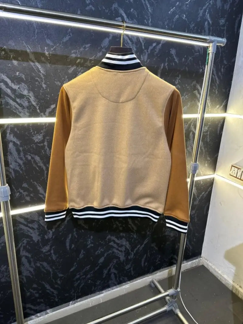 AMIR_I PREMIUM VARSITY JACKET BROWN