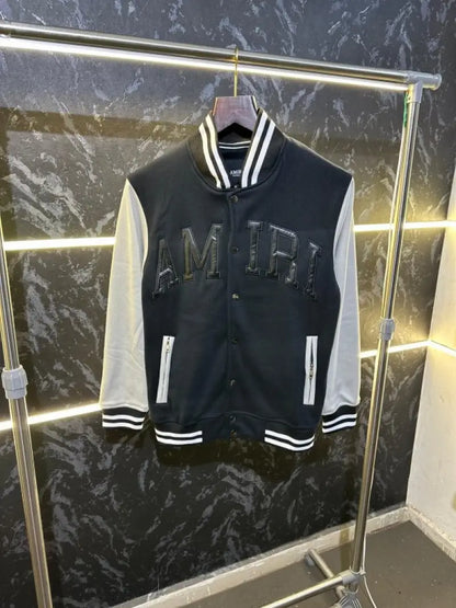 AMIR_I PREMIUM VARSITY JACKET BLACK