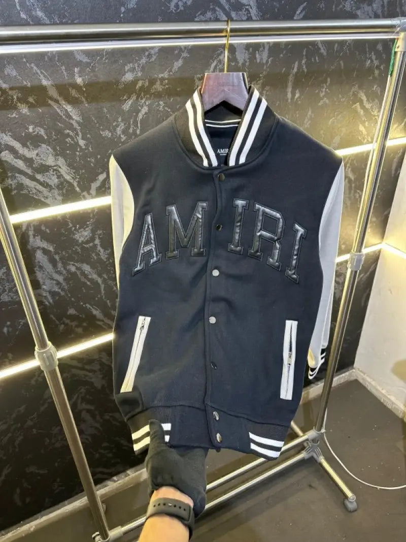 AMIR_I PREMIUM VARSITY JACKET BLACK