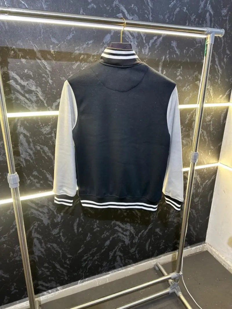 AMIR_I PREMIUM VARSITY JACKET BLACK