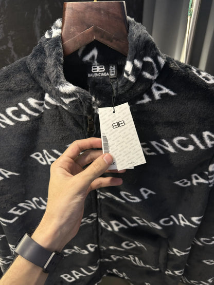 Balenciag a Imported Celebrity choice Fur Jacket Black