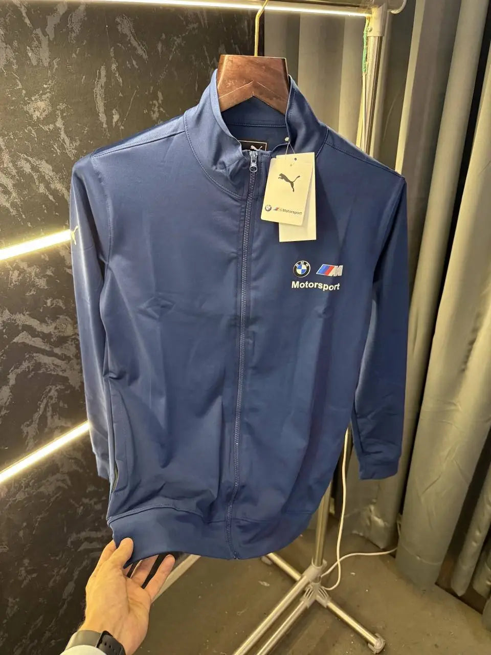 Pum a BMW Motorsport Zipper Jacket (Petrol blue)