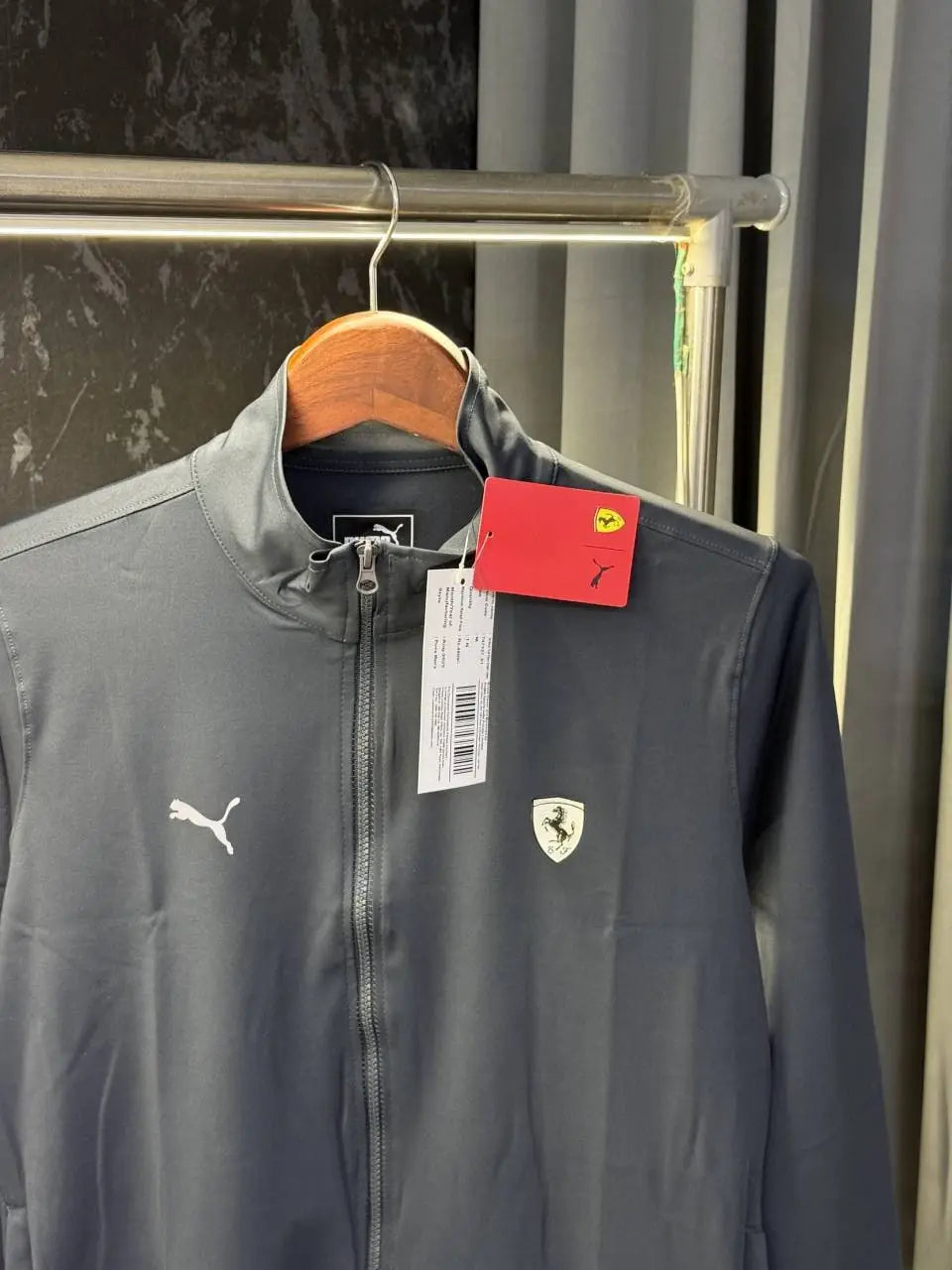 Pum a Ferrari Zipper Jacket (Dark Grey)