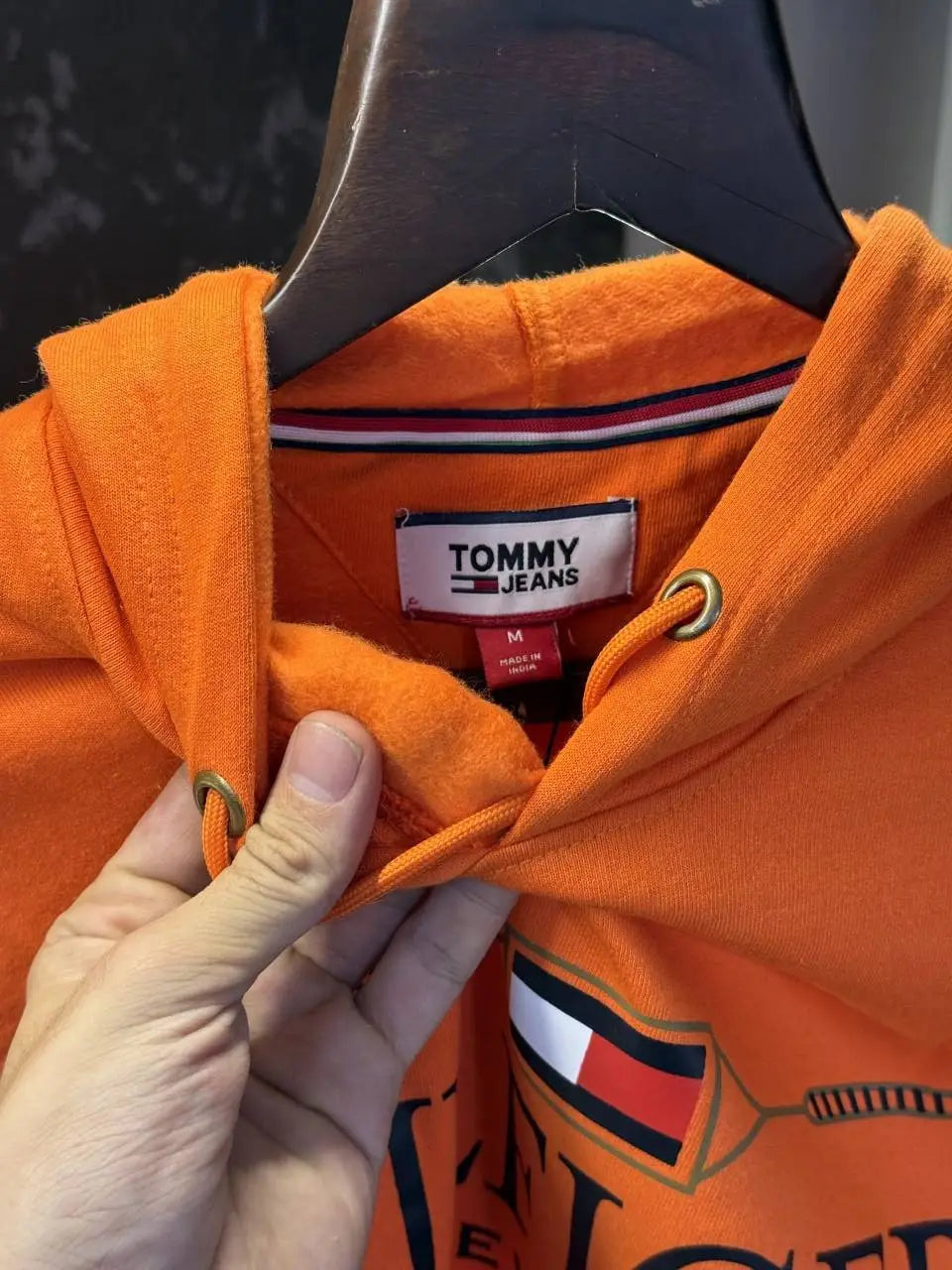 Tommy_Hilfiger Store Article Hoodie (Orange)