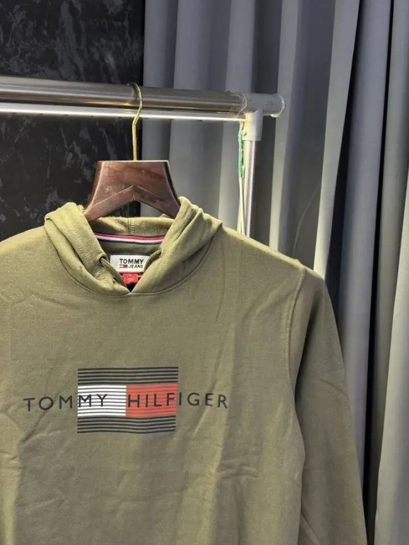 Tommy_Hilfiger Store Article Hoodie (Green)