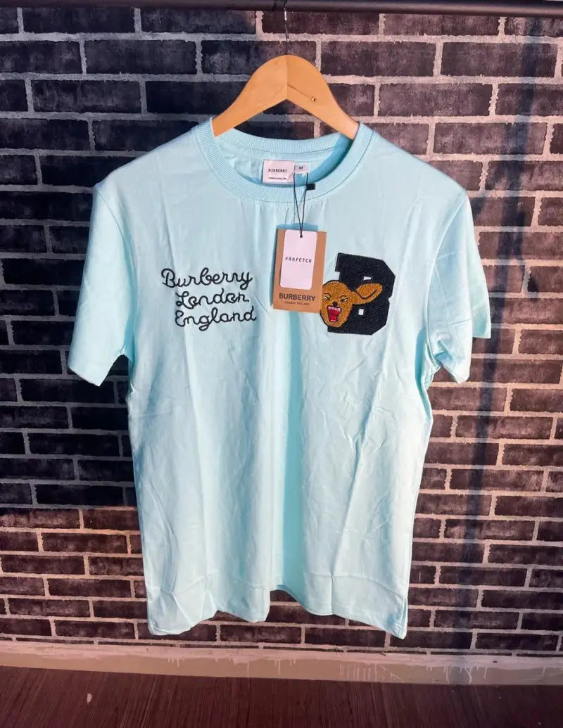 Burberr_y Premium Tshirt SkyBlue