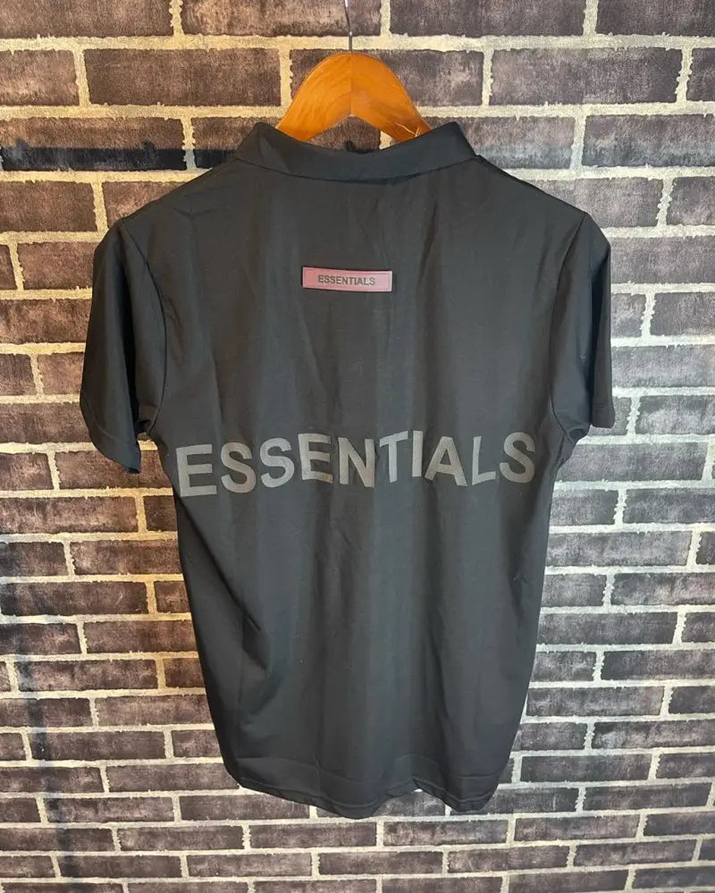 Essential Fog Double print Polo Tshirt black