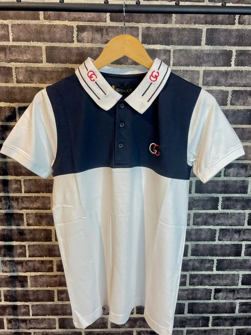 Gucci premium polo t shirt grey