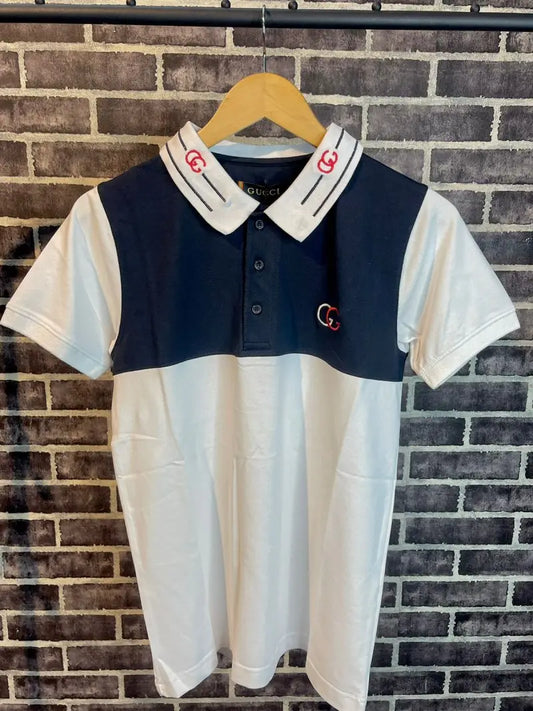 Gucci premium polo t shirt grey