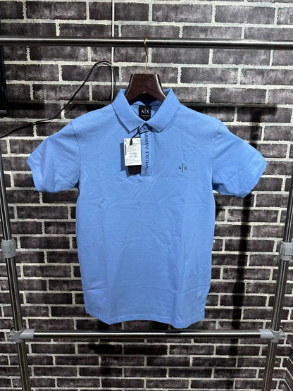 Emporio Armani Premium Polo Tshirt Sky Blue - (126)