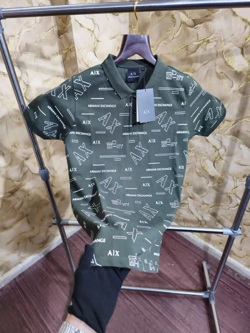 Armani Exchange Premium Polo Tshirt Green