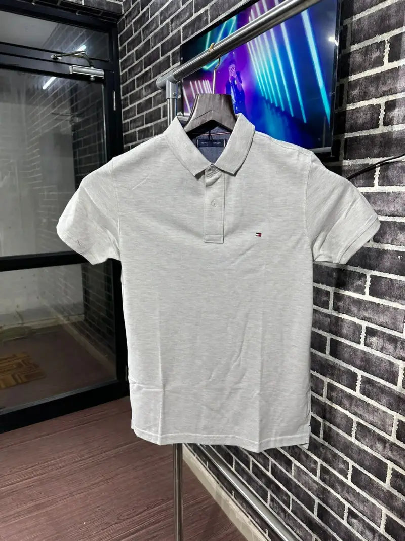 Tommy Hilfiger Store Article Premium Polo Tshirt Grey (03)