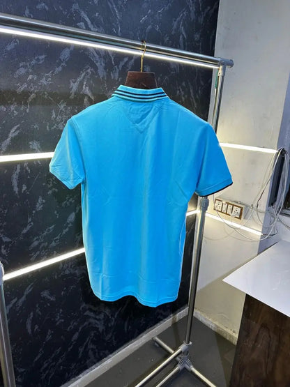 Tommy Hilfiger Premium Polo Tshirt Aqua Blue