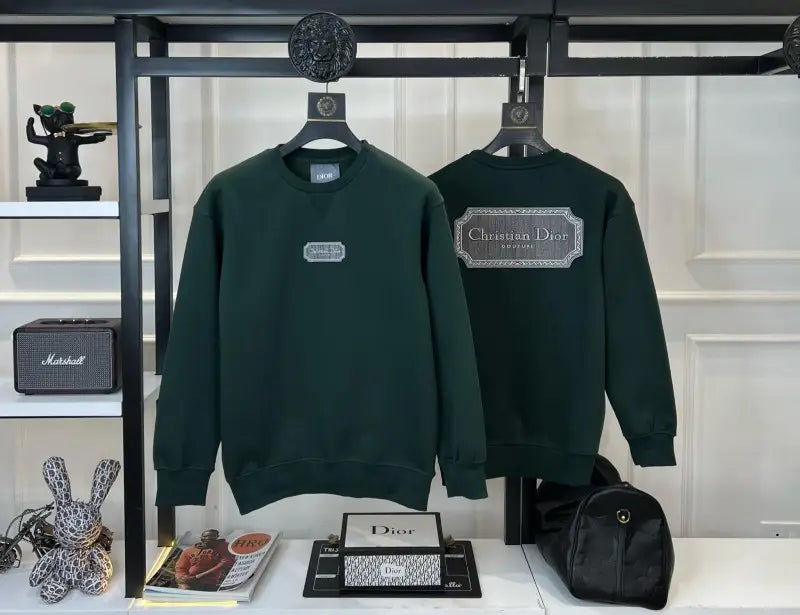 SALE Christian Dio_r Premium Sweatshirt Dark Green - (146)