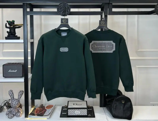 SALE Christian Dio_r Premium Sweatshirt Dark Green - (146)