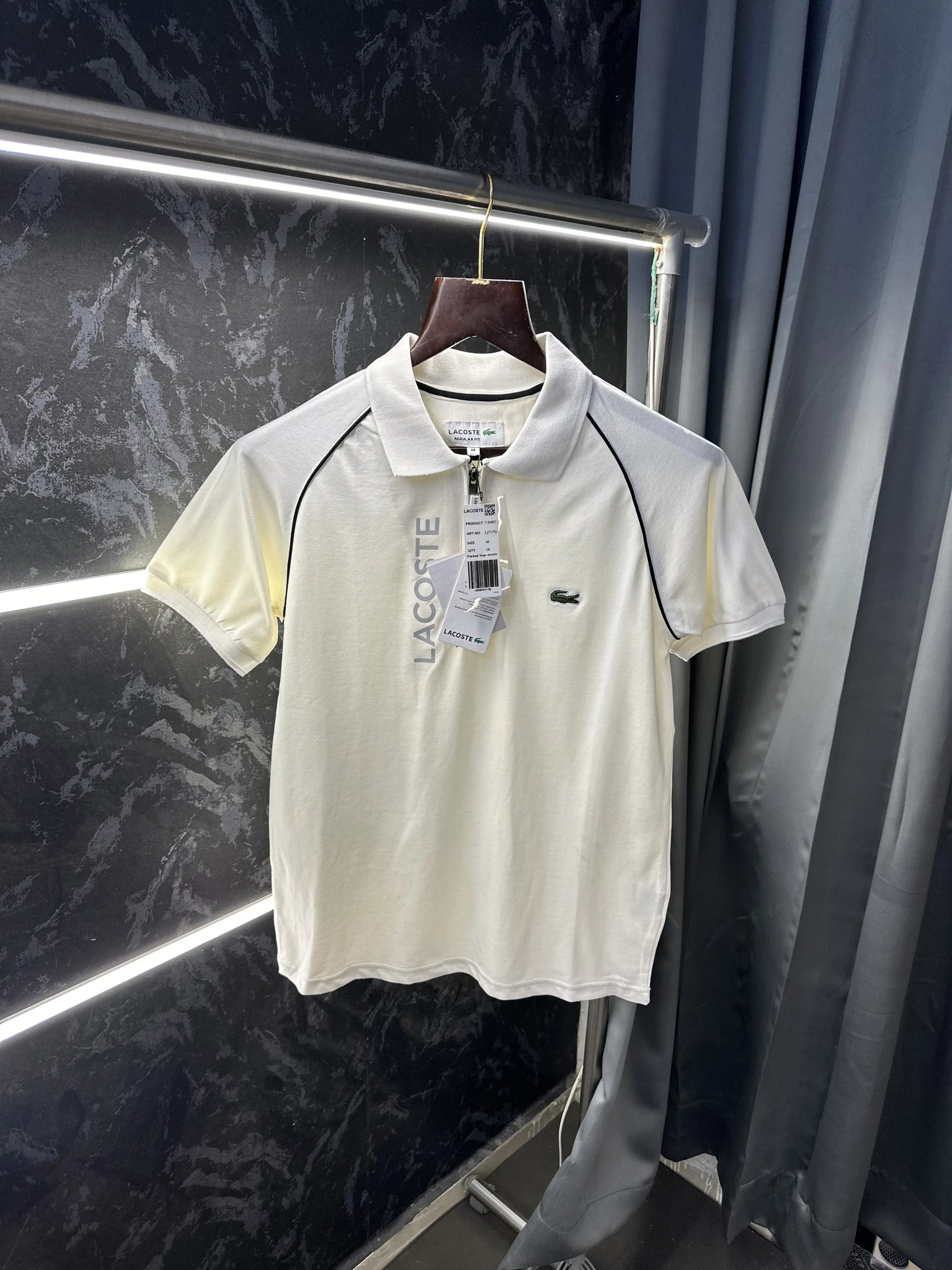 Lacost e Premium Polo Tshirt White