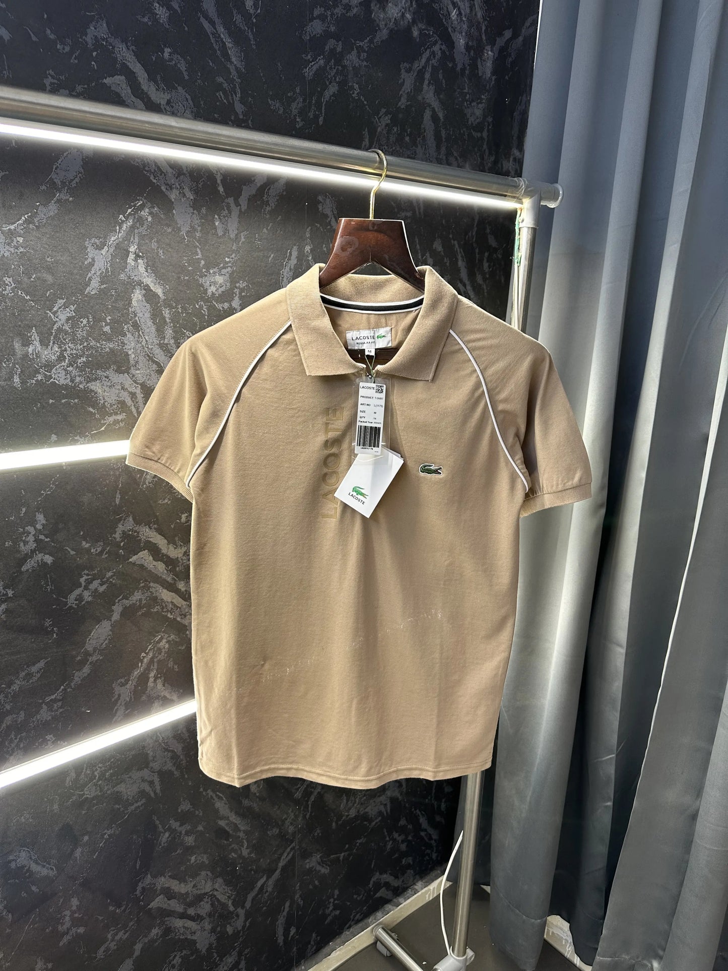 Lacost e Premium Polo Tshirt Brown