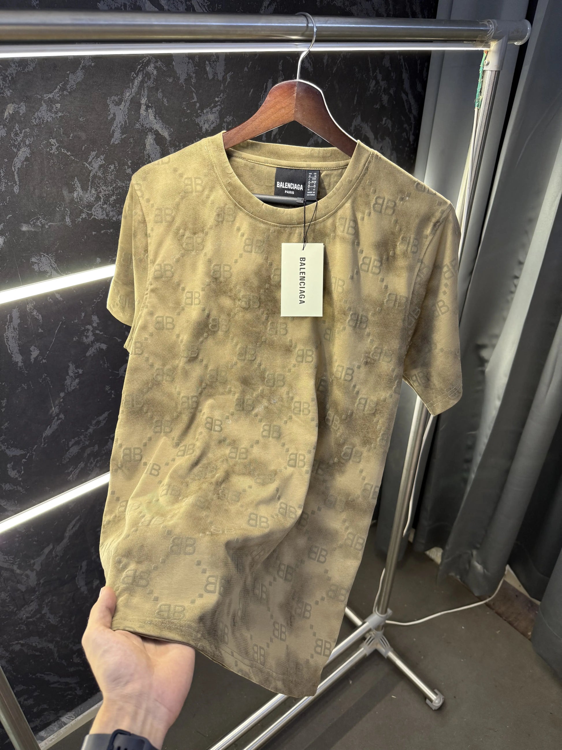 Balenciaga Paris Embossed Monogram Tshirt