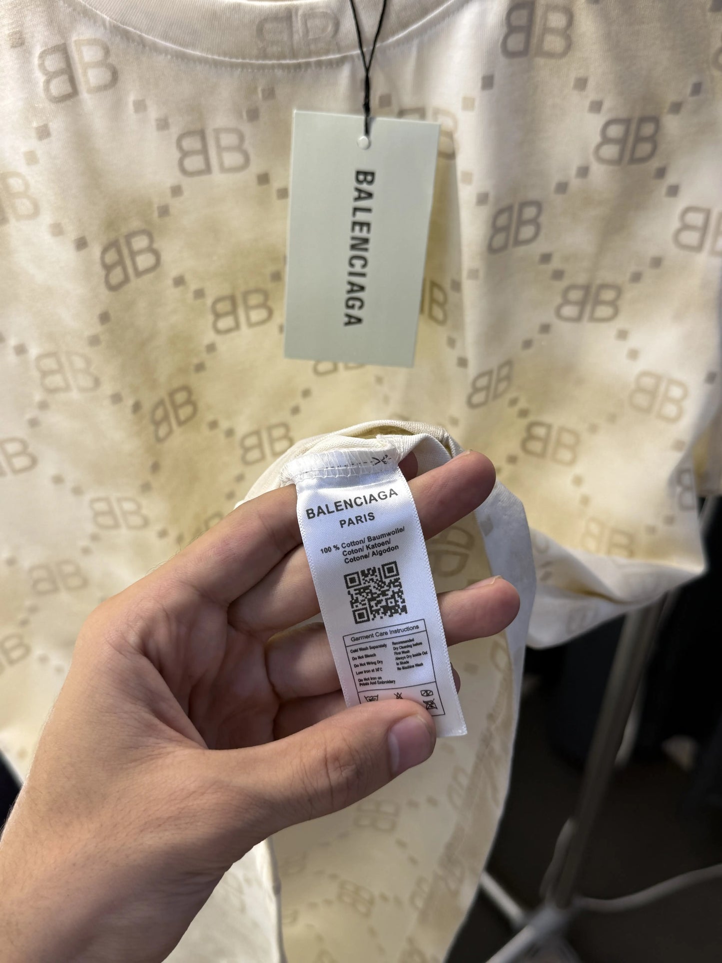 Balenciaga Paris Embossed Monogram Tshirt