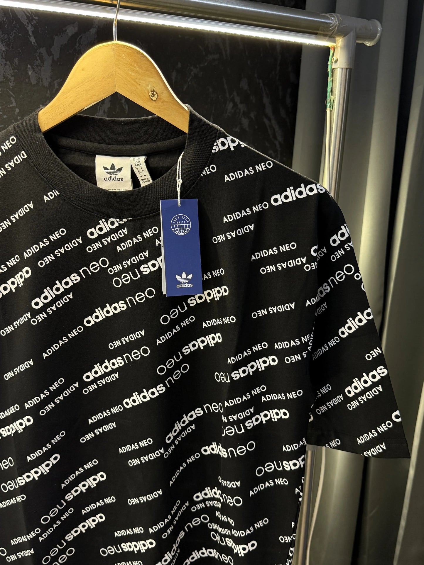 Adida s Neo Premium Round Neck Tshirt Black