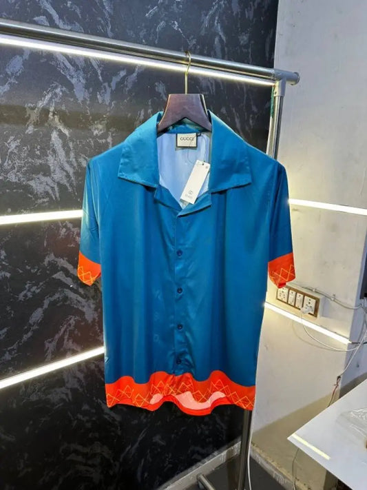 SALE Gucc_i Bowling Graphic Print Shirt Store article ( No Return No Exchange On This Product )