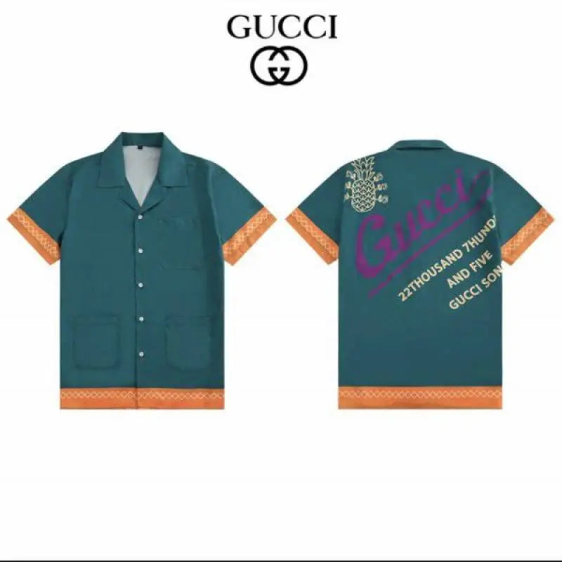 SALE Gucc_i Bowling Graphic Print Shirt Store article ( No Return No Exchange On This Product )