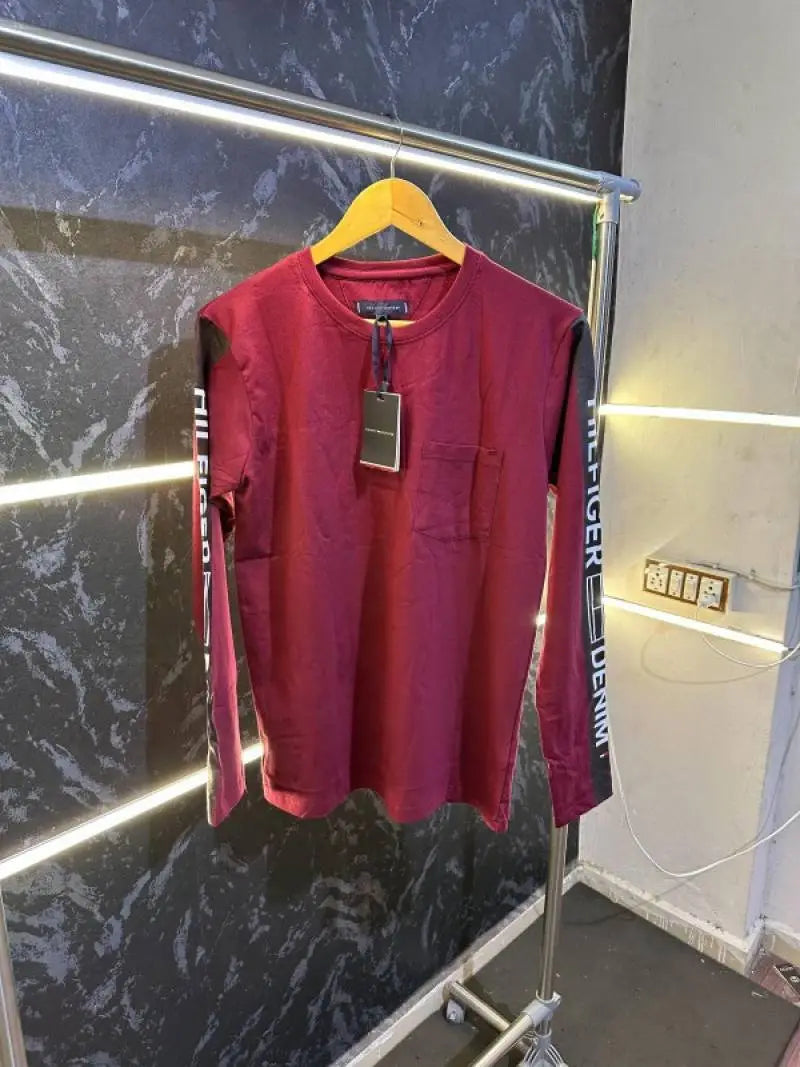 SALE Tommy_Hilfiger round neck full sleeve - (129) No Return No Exchange On This Product