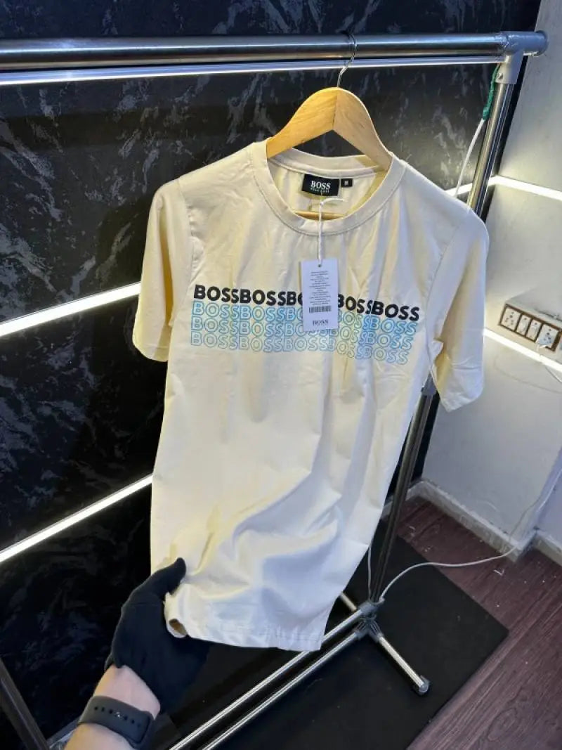 SALE Hugo_Boss Premium Store Article Round Neck Tshirt No Return No Exchange On This Product