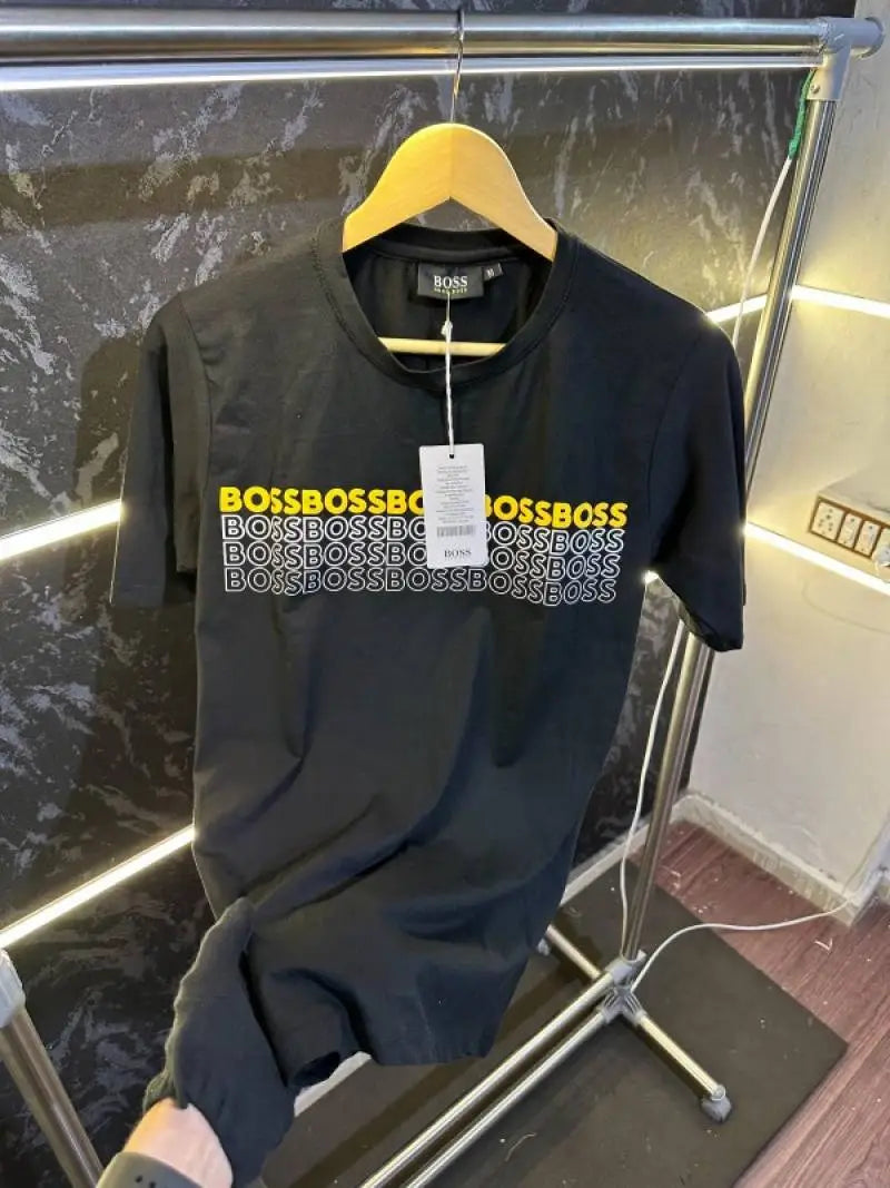 SALE Hugo_Boss Premium Store Article Round Neck Tshirt No Return No Exchange On This Product