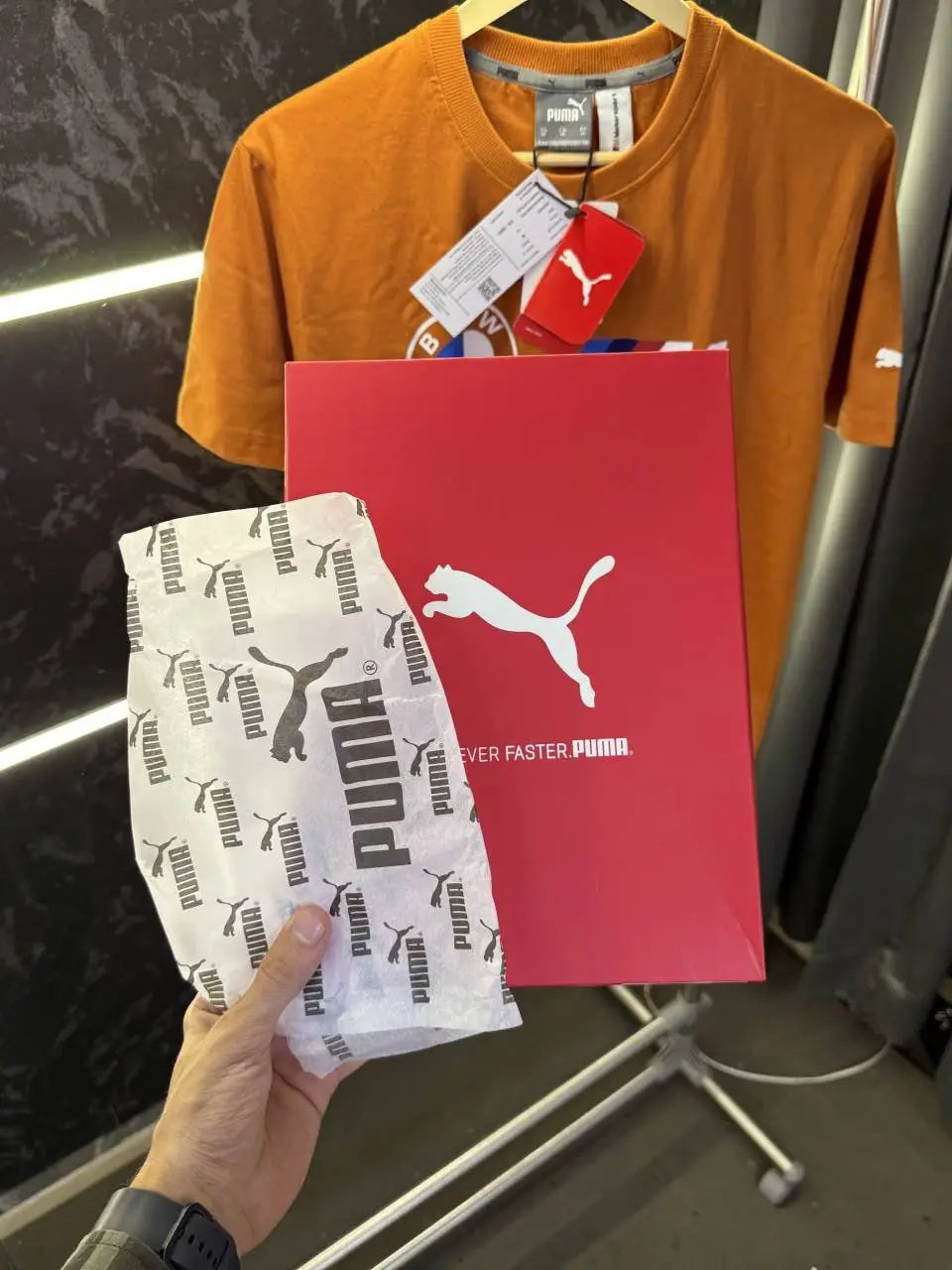 Pum a BMW Round Neck Tshirt with Box Packing
