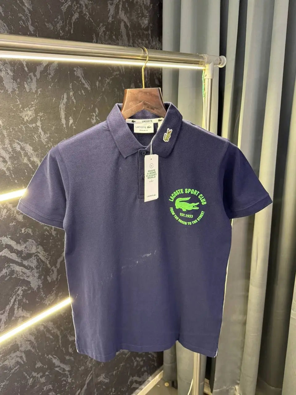 Lacost e Premium Polo Tshirt ( With Box Packing )
