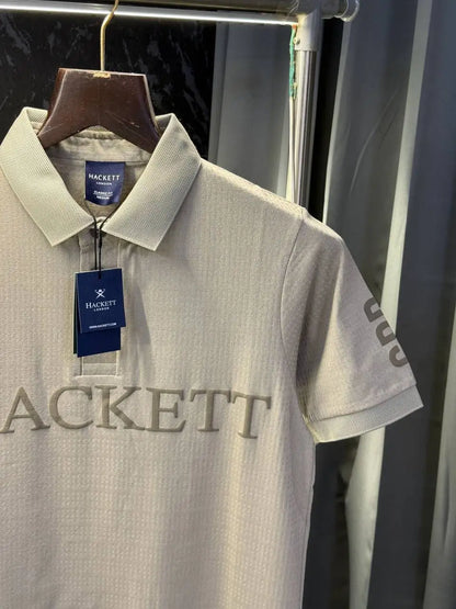 Hacket london knitted polo tshirt (Off Cream)