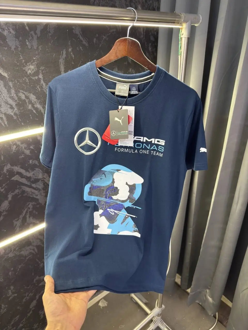 Pum a Mercedes Round Neck Tshirt With box packing