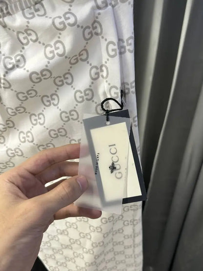 Gucc i GG Monogram Imported Premium Trackpant White ( No Return No Exchange On This Product )