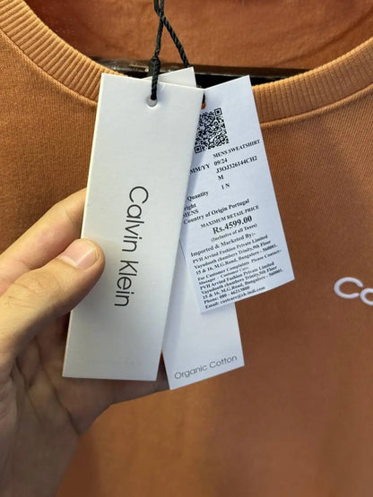 Calvin_Klein Premium Sweatshirt (Cosmic orange)