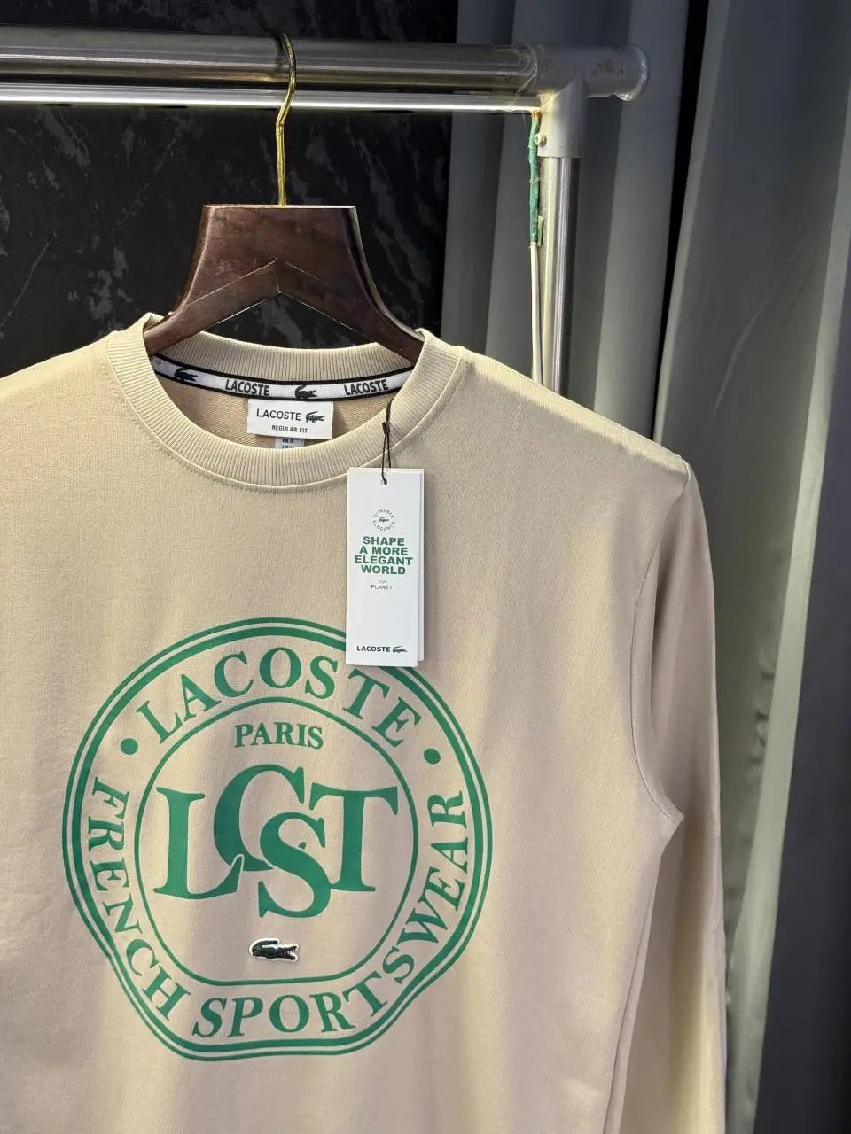 Lacost e Premium Sweatshirt Store Article (Cream)