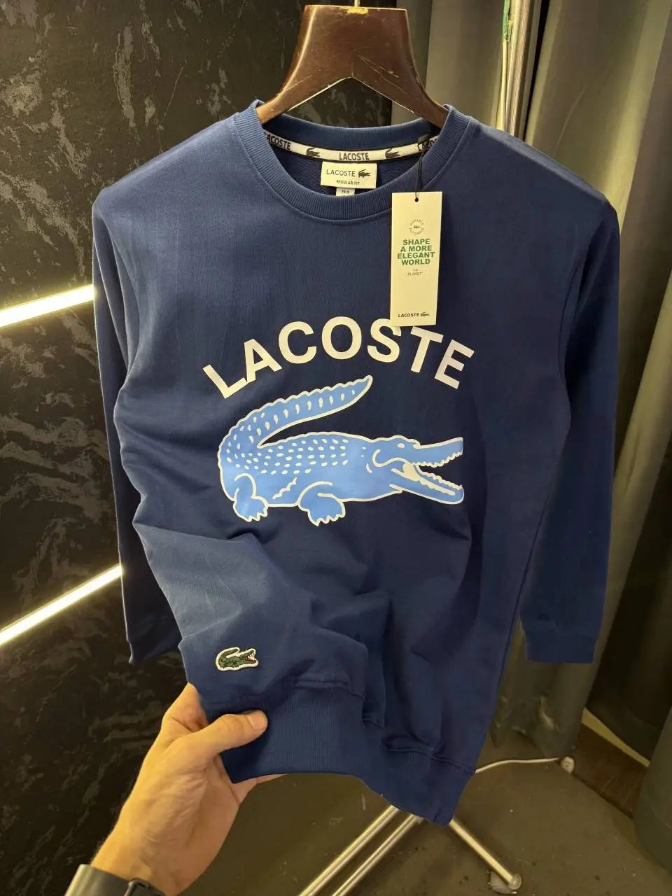 Lacost e Premium Sweatshirt Store Article (Navy)