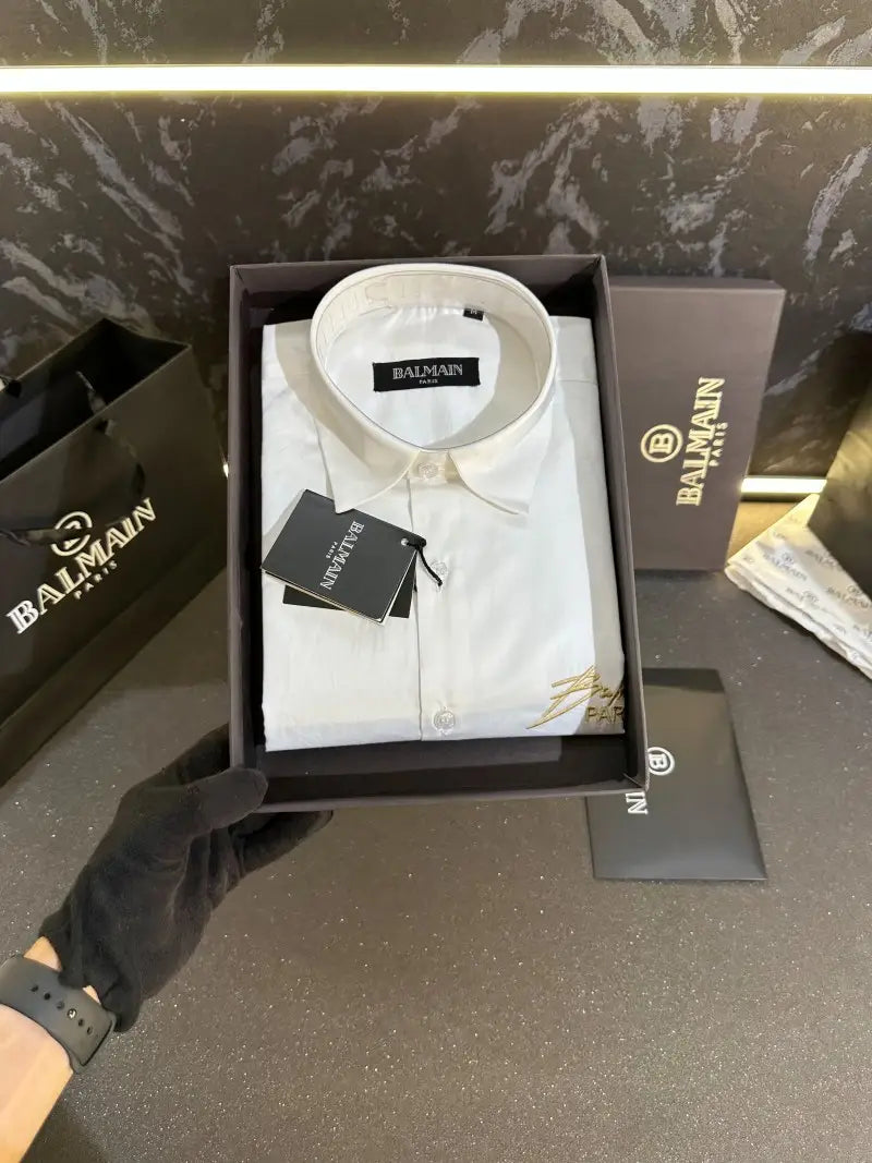 Balmain Paris Store Article shirt with box packing