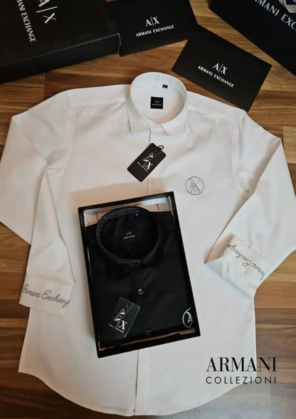 Emporio Arman.i Premium Shirt with box packing Black