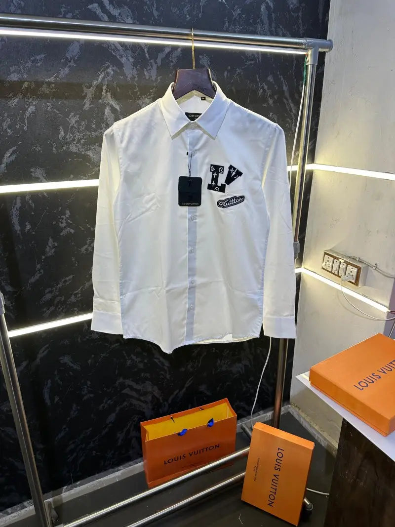 Louis Vuitto_n Store article shirt with OG Box packing White