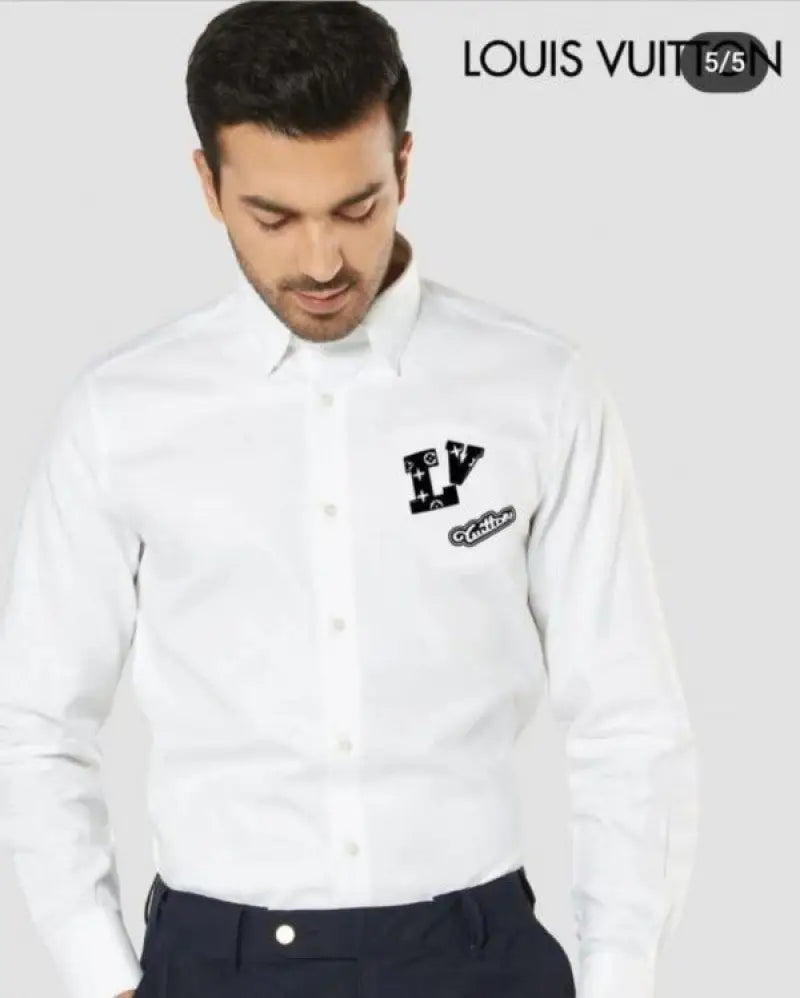 Louis Vuitto_n Store article shirt with OG Box packing Black