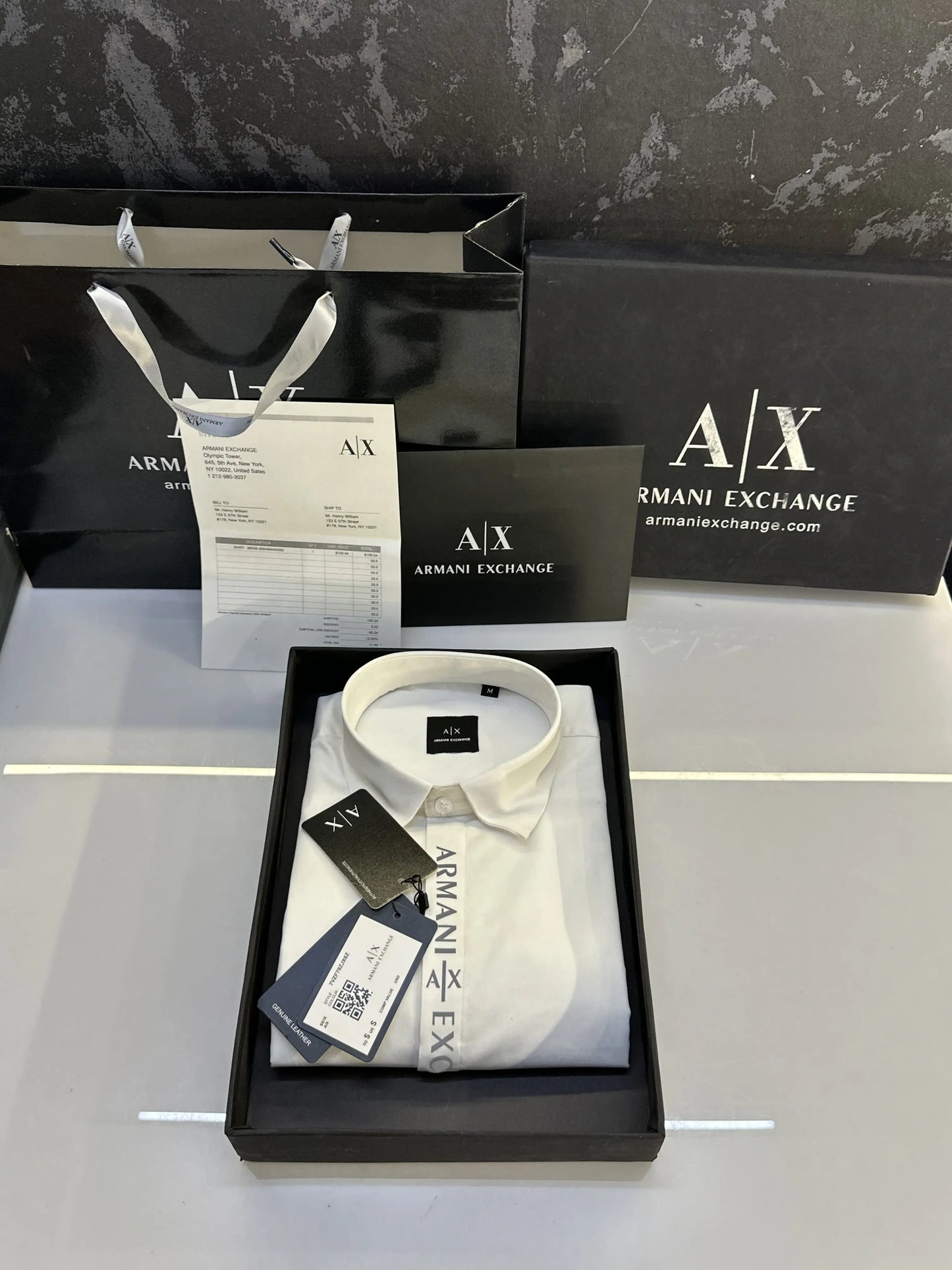 Arman.i Exchange Reflective Print With Original box WHITE