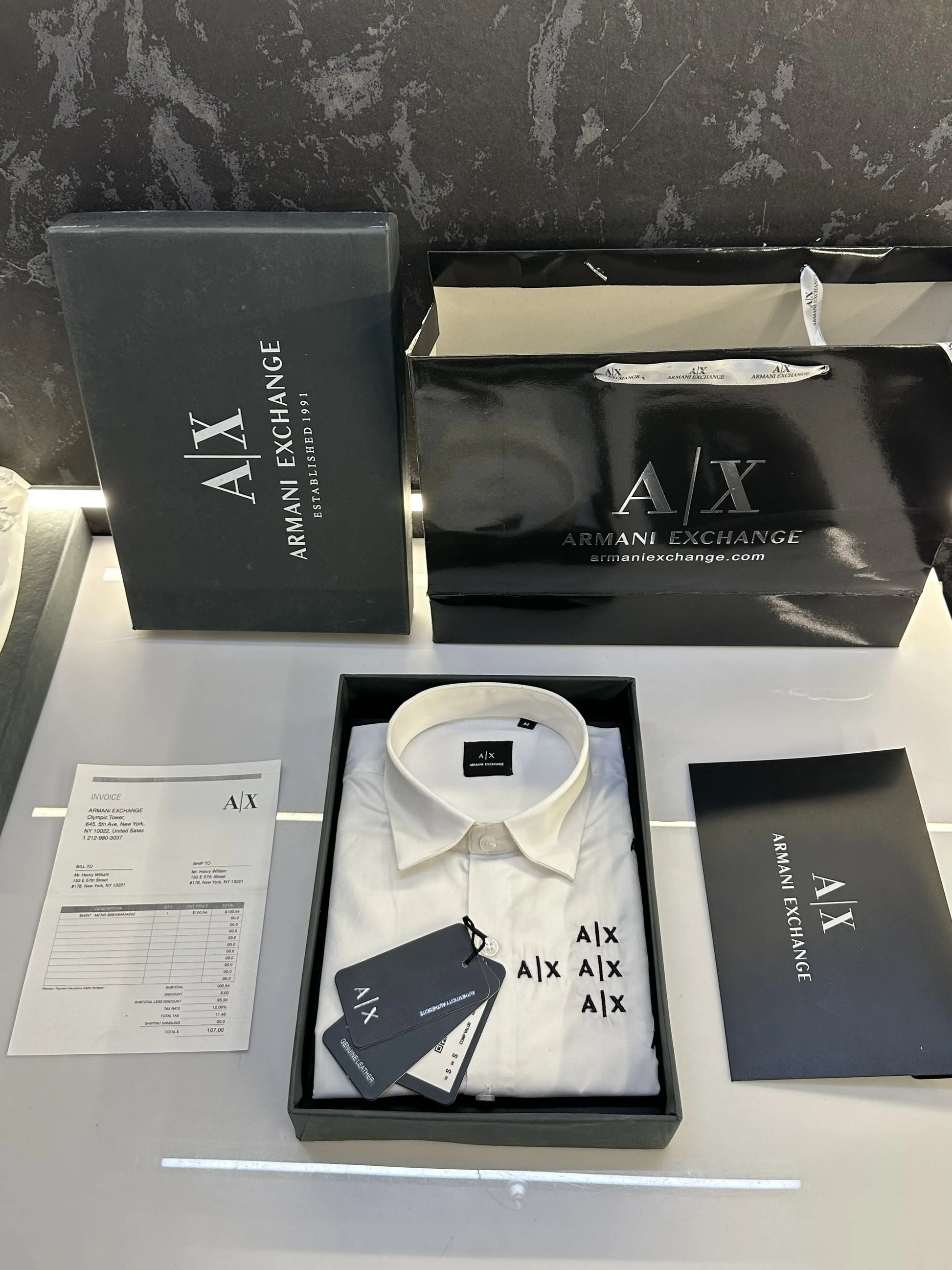 Arman.i Exchange Current Store Article Shirt with Original Packing White