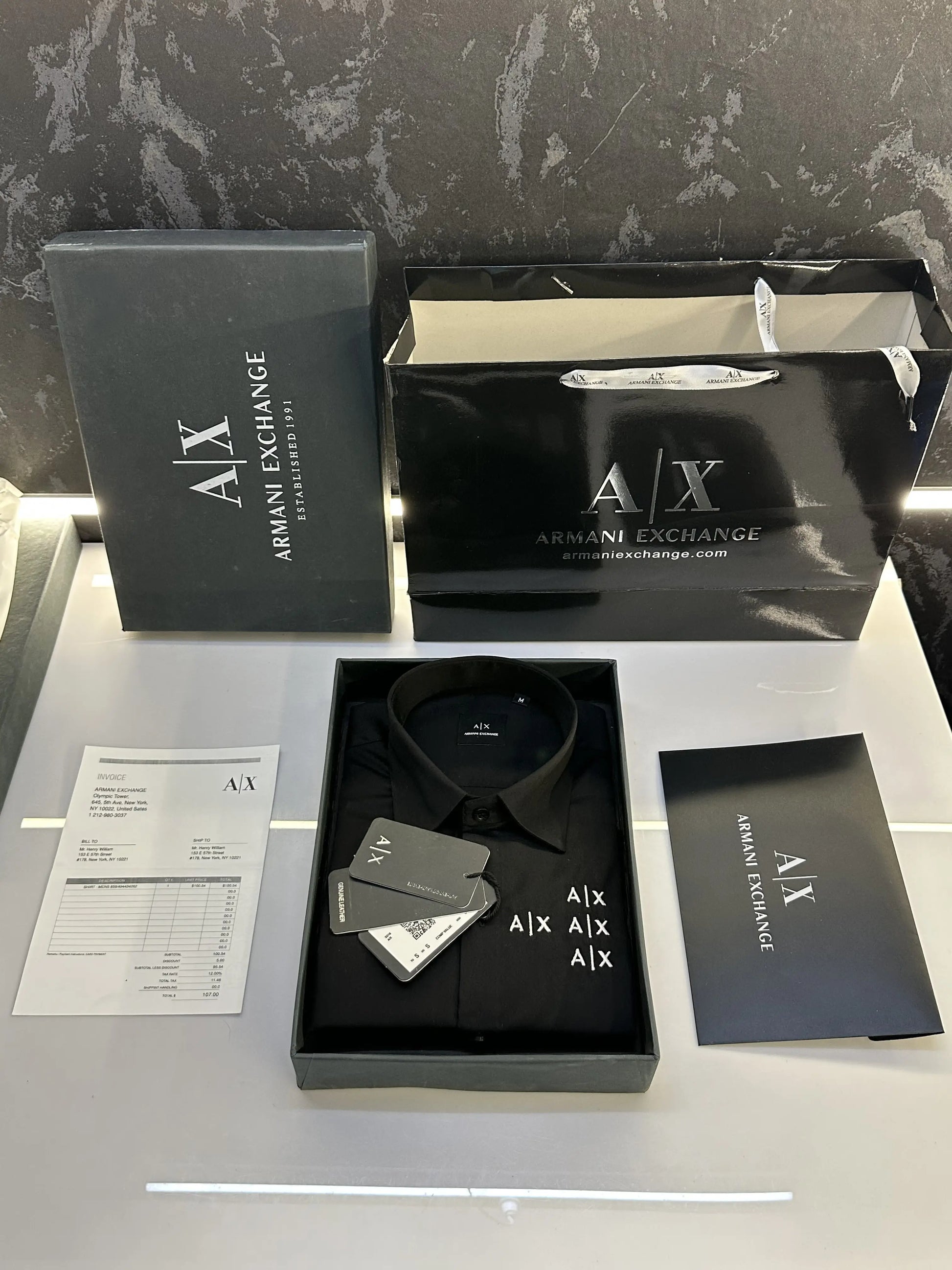 Arman.i Exchange Current Store Article Shirt with Original Packing Black
