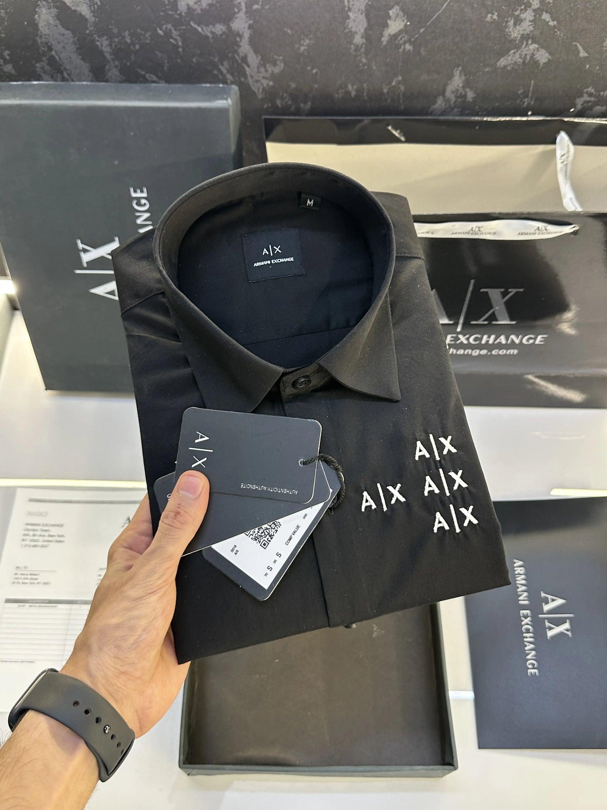 Arman.i Exchange Current Store Article Shirt with Original Packing Black