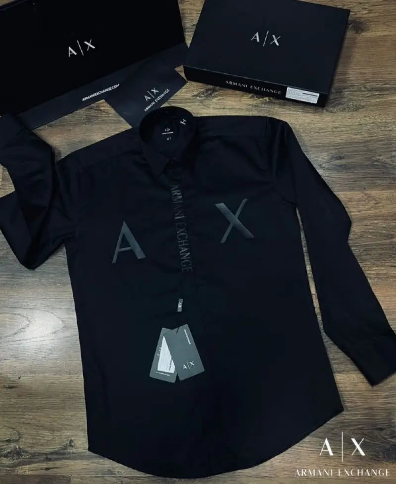 Arman_i Exchange Premium AX Print Shirt Store Article With Original Box Packing Black