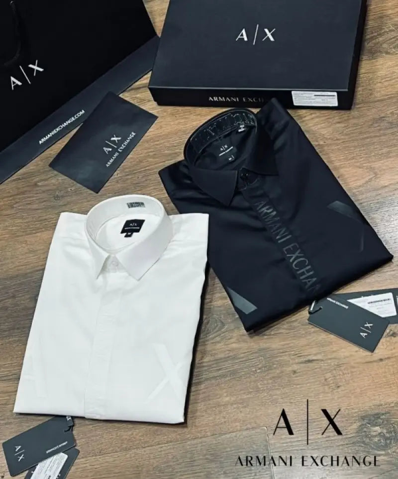 Arman_i Exchange Premium AX Print Shirt Store Article With Original Box Packing Black